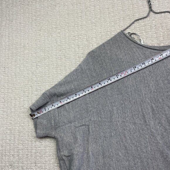 Bartolini Oversized Relaxed Knit Top Merino Wool Blend Made in Italy Size L Grey - Picture 11 of 13